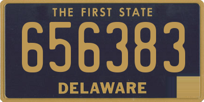 DE license plate 656383