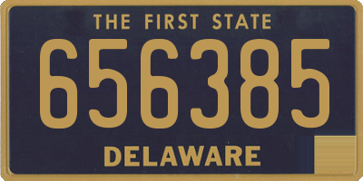 DE license plate 656385