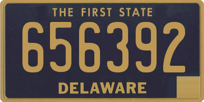 DE license plate 656392