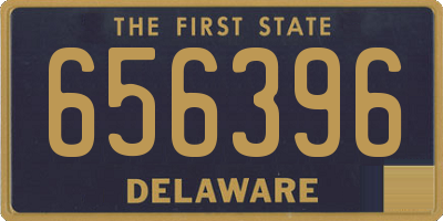 DE license plate 656396