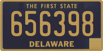 DE license plate 656398