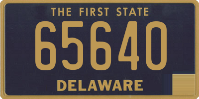 DE license plate 65640