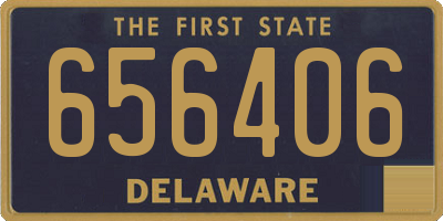 DE license plate 656406