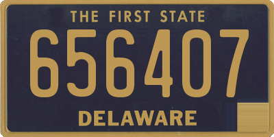 DE license plate 656407