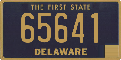 DE license plate 65641