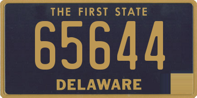 DE license plate 65644