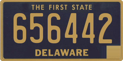 DE license plate 656442