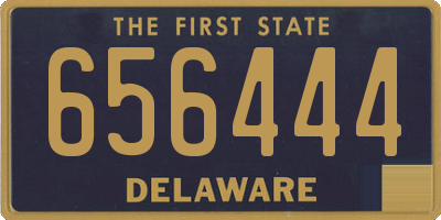 DE license plate 656444