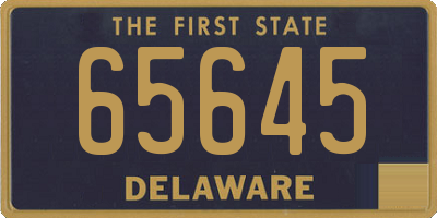 DE license plate 65645