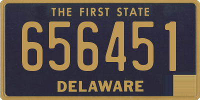DE license plate 656451