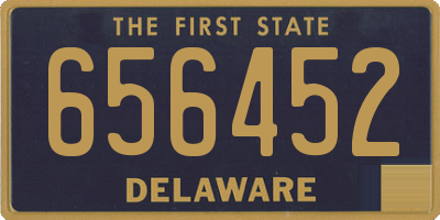 DE license plate 656452