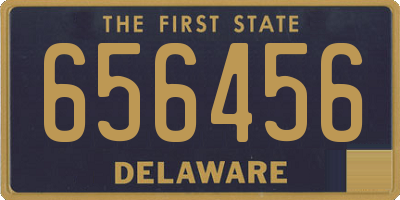 DE license plate 656456