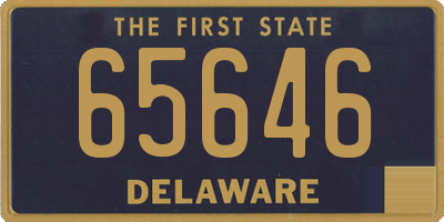 DE license plate 65646