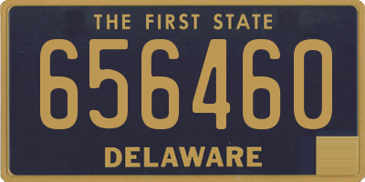 DE license plate 656460