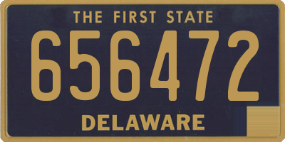 DE license plate 656472