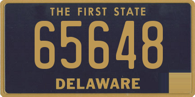 DE license plate 65648