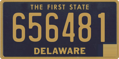 DE license plate 656481