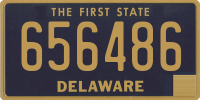 DE license plate 656486