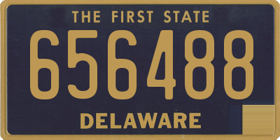 DE license plate 656488