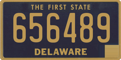 DE license plate 656489