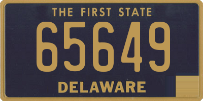 DE license plate 65649