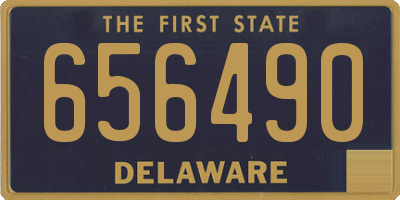 DE license plate 656490