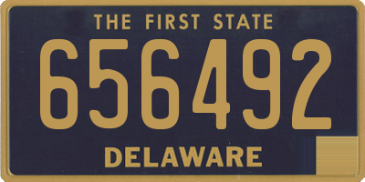 DE license plate 656492