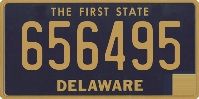 DE license plate 656495