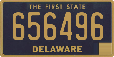 DE license plate 656496