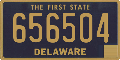 DE license plate 656504