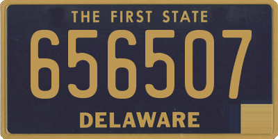DE license plate 656507