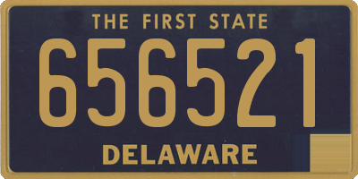 DE license plate 656521