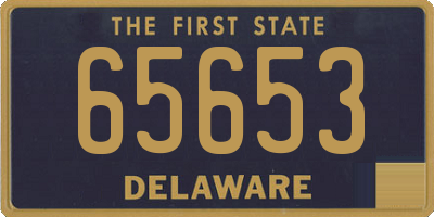 DE license plate 65653