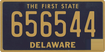 DE license plate 656544