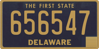 DE license plate 656547