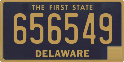 DE license plate 656549