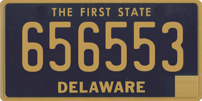 DE license plate 656553