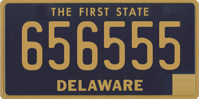 DE license plate 656555