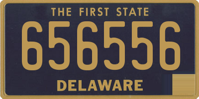 DE license plate 656556