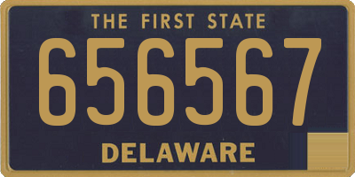 DE license plate 656567
