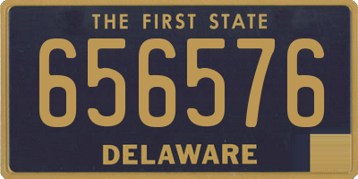 DE license plate 656576