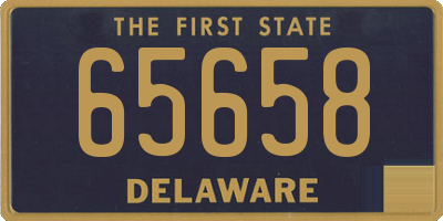 DE license plate 65658