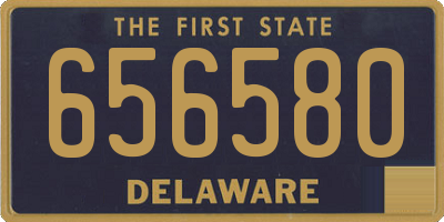 DE license plate 656580