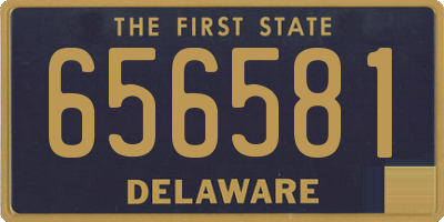 DE license plate 656581