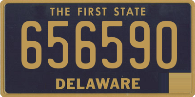 DE license plate 656590