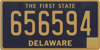 DE license plate 656594