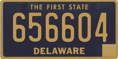 DE license plate 656604