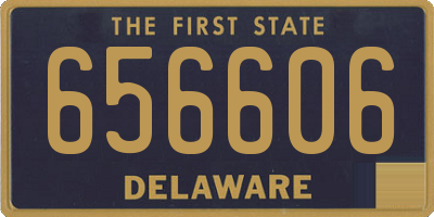 DE license plate 656606