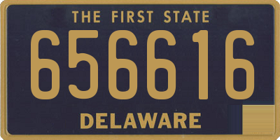 DE license plate 656616