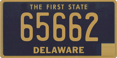 DE license plate 65662